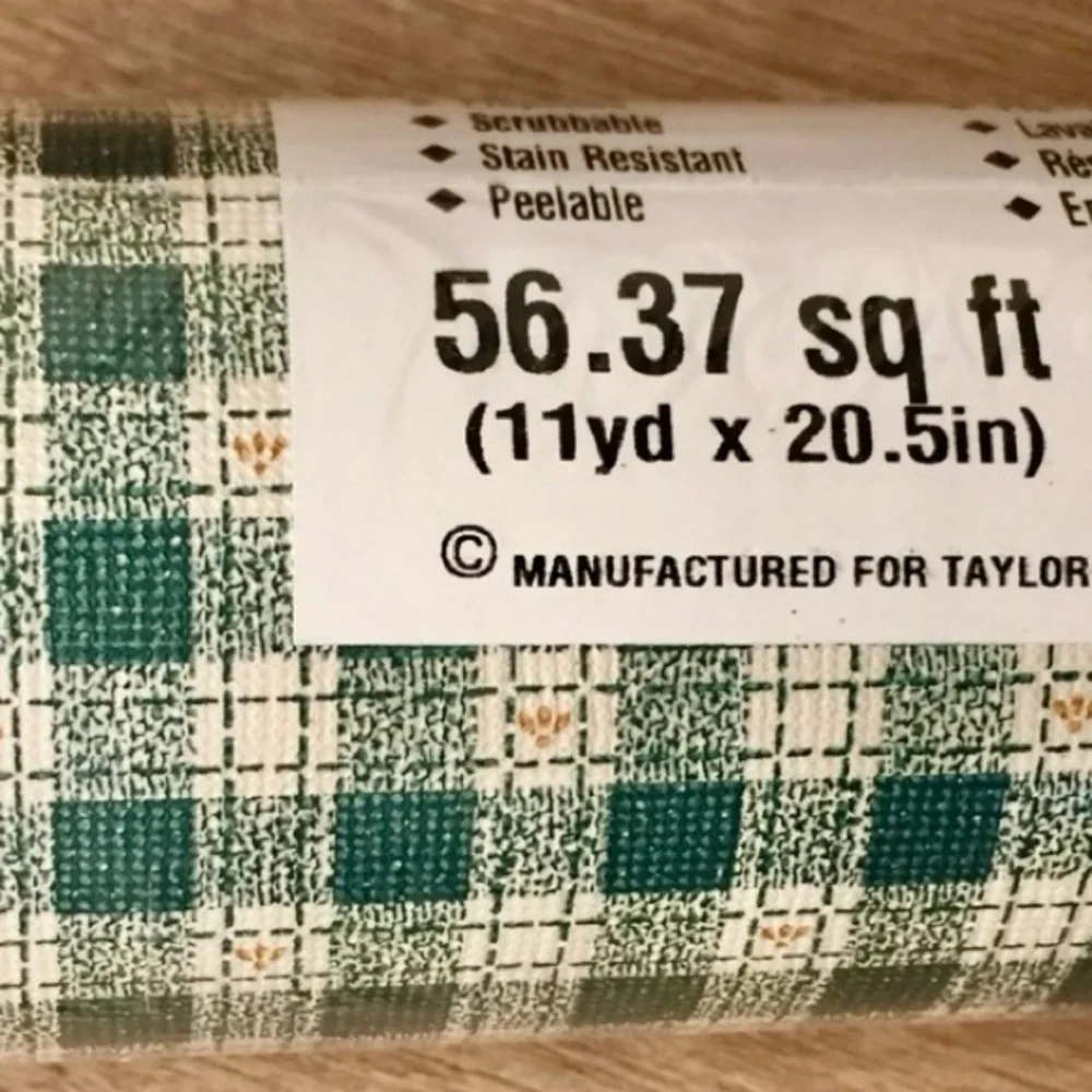 New Roll Of Plaid Design Vintage Wallpaper Taylor Wallcoverings Style 750-5046